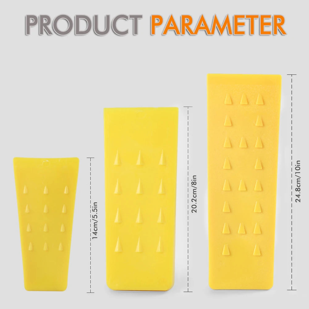 Tree Felling Wedge Plastic Felled Chock Tree Cutting Wedge for Logging Falling Cutting Cleaving Woodcutting Tools