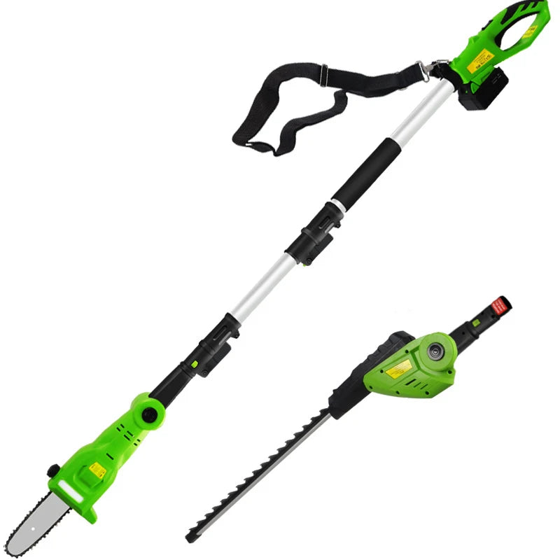 Electric Pole Pruner, Telescopic High Branch Multi-functional Hedge Trimmer Lithium Battery High Branch Saw High-altitude Saw