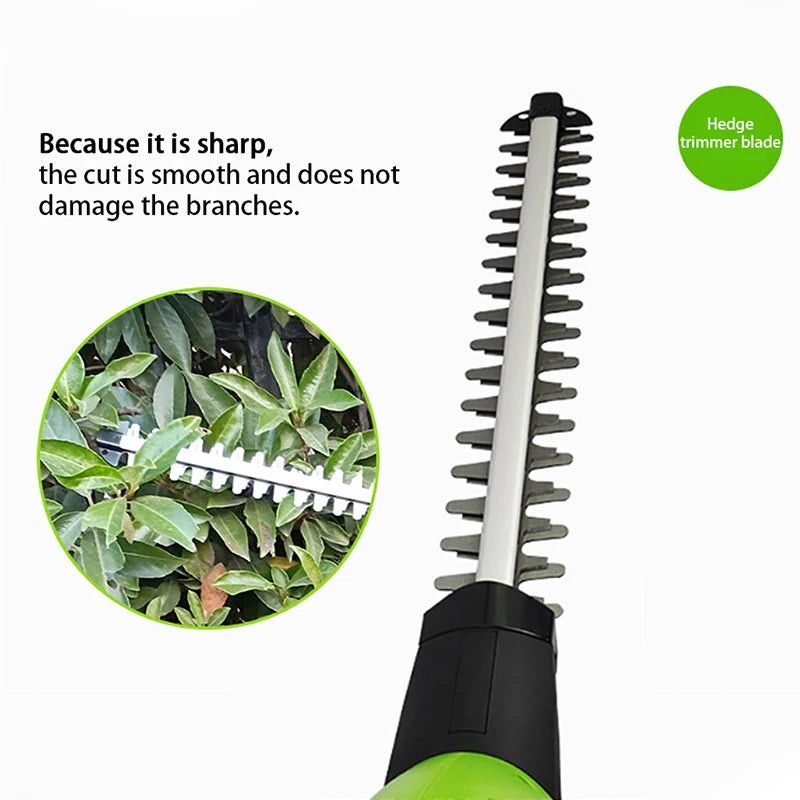 Electric Pole Pruner, Telescopic High Branch Multi-functional Hedge Trimmer Lithium Battery High Branch Saw High-altitude Saw