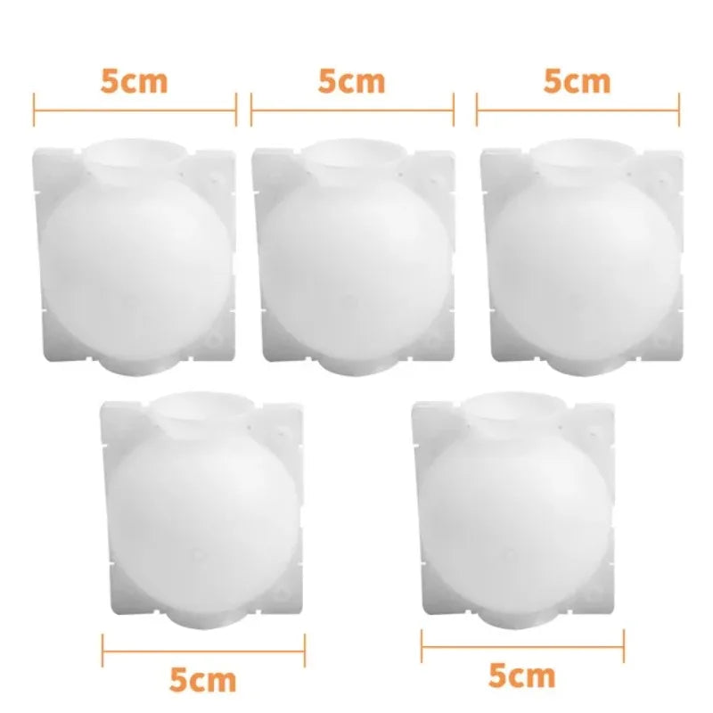 5pcs Breeding plant root pot  Garden plant rooting ball Grafting rooting box Grafting breeding seedling balls Garden supplies