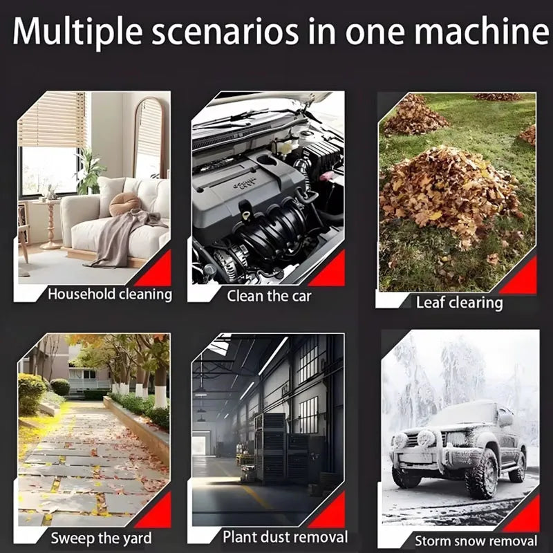 Cordless Electric Air Blower Turbo Fan for Leaves Snow Sand Handheld Power Tool No Battery Portable Garden Yard Cleaning Tool