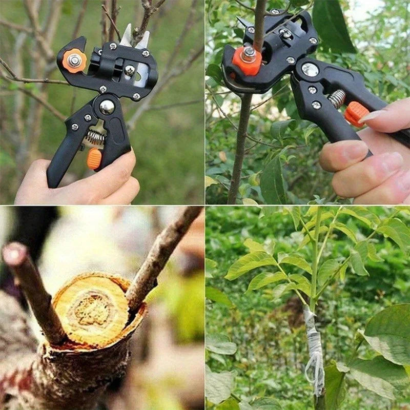 1Pcs Garden Tools Chopper Fruit Tree Pruning Shears Scissor Grafting Tool With 2 Blades Pruner Tree Cutting Tools Grafting Tape