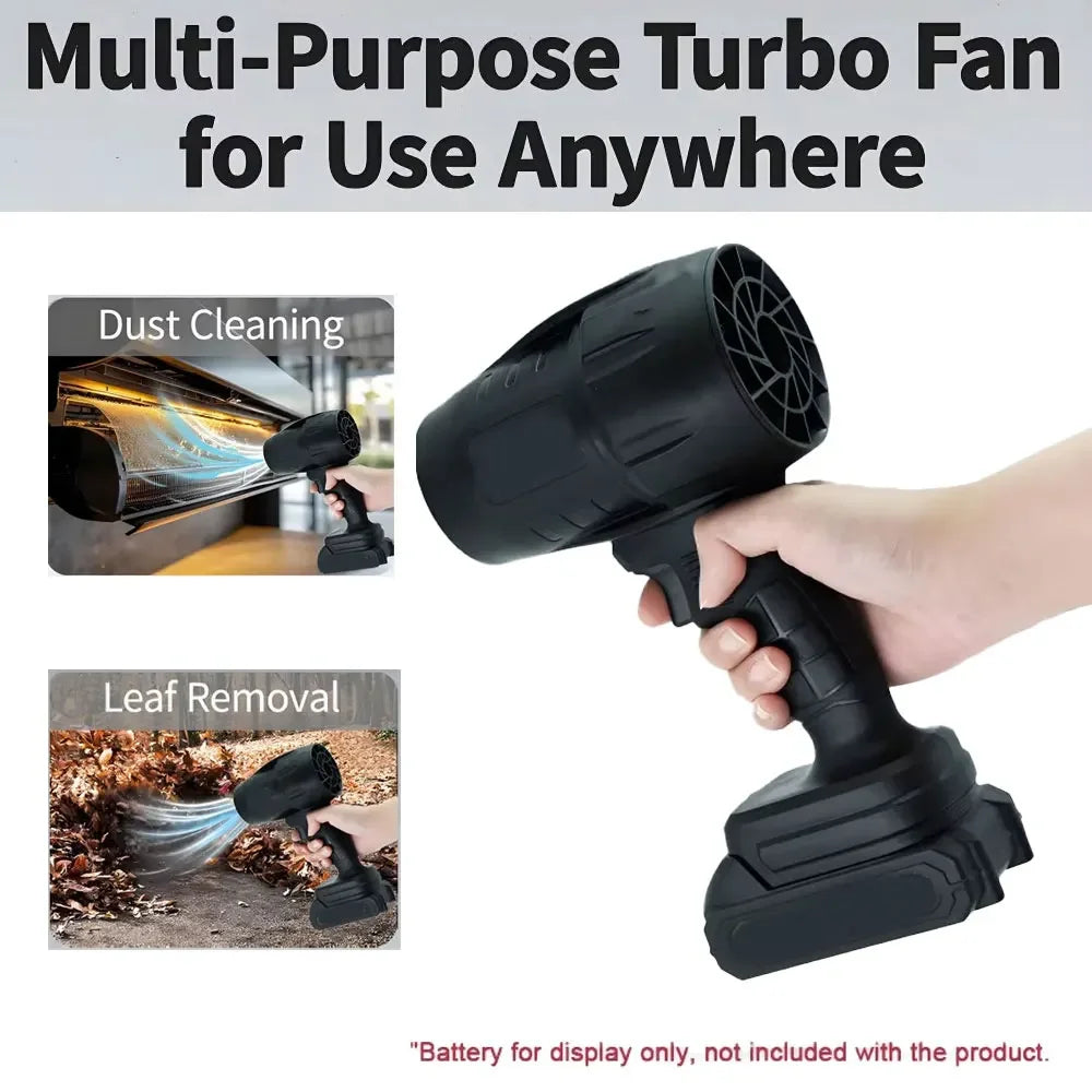 Cordless Electric Air Blower Turbo Fan for Leaves Snow Sand Handheld Power Tool No Battery Portable Garden Yard Cleaning Tool