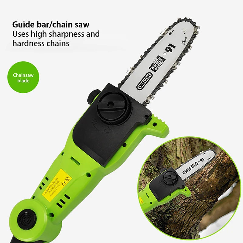 Electric Pole Pruner, Telescopic High Branch Multi-functional Hedge Trimmer Lithium Battery High Branch Saw High-altitude Saw