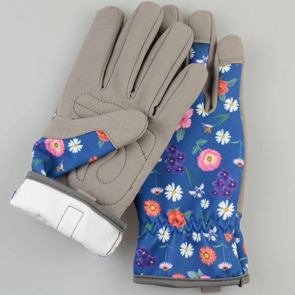 Gardening Gloves for Women Breathable Microfiber Garden Gloves Thorn-Proof Working Gloves for Pruning, Weeding, Planting