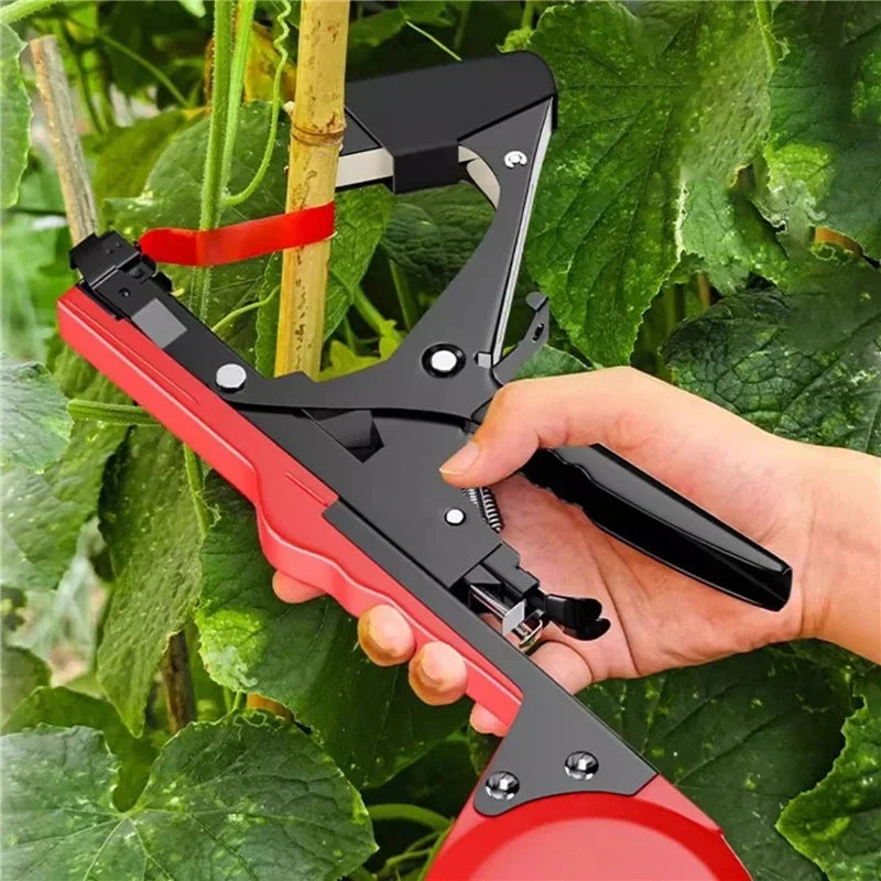Garden Plants Tying Machine Tapetool Tapener with 10 Rolls Tape Set for Vegetable Grape Tomato Cucumber Pepper Flowers