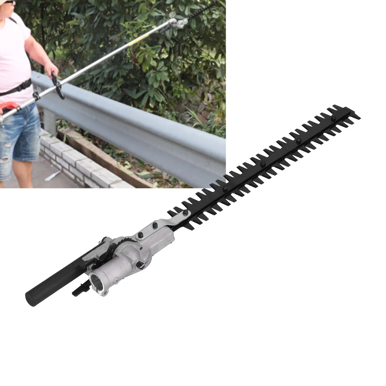 26mm Hedge Trimmer Head Attachment Double  Blade Accessory for Brush Cutters Trimmer Gardening Supplies Hedge Trimming Head