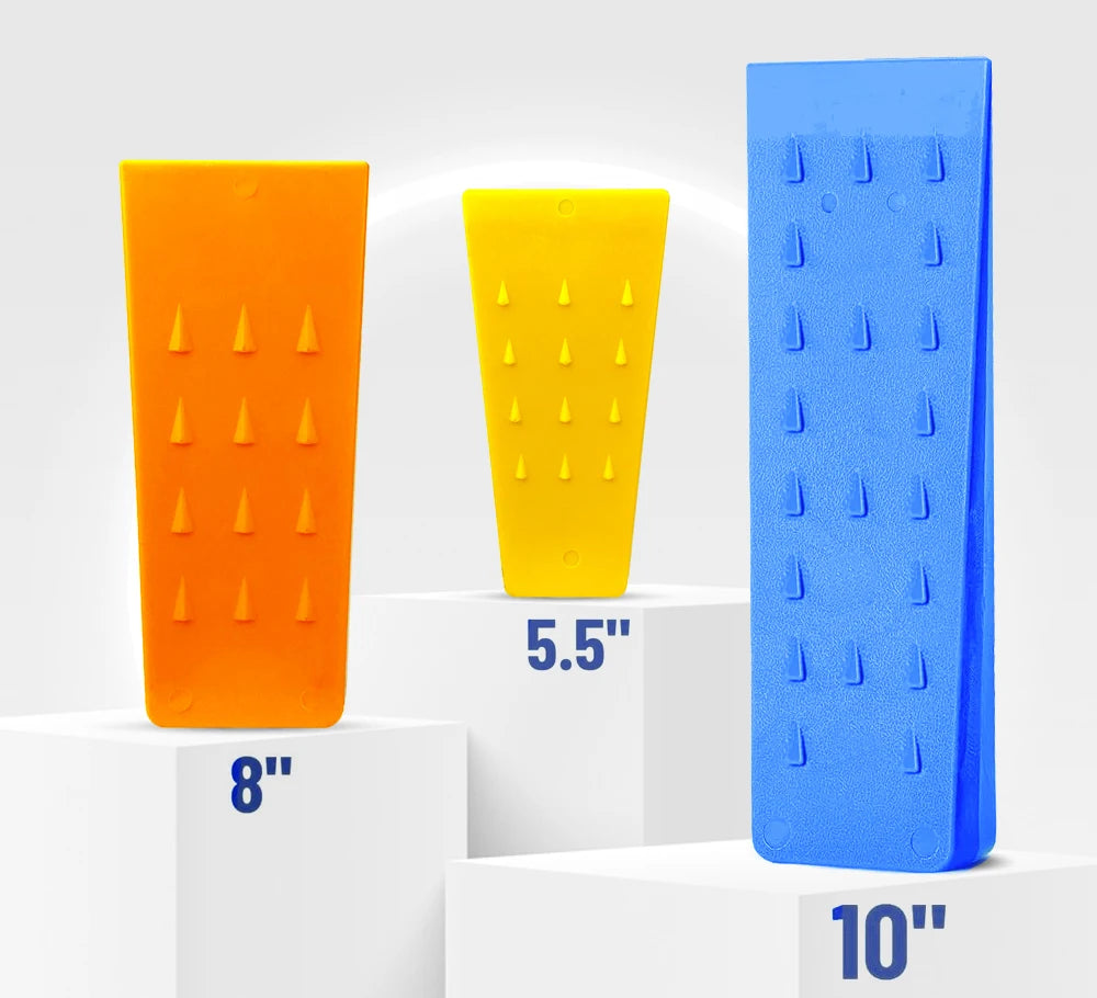 Tree Felling Wedge Plastic Felled Chock Tree Cutting Wedge for Logging Falling Cutting Cleaving Woodcutting Tools