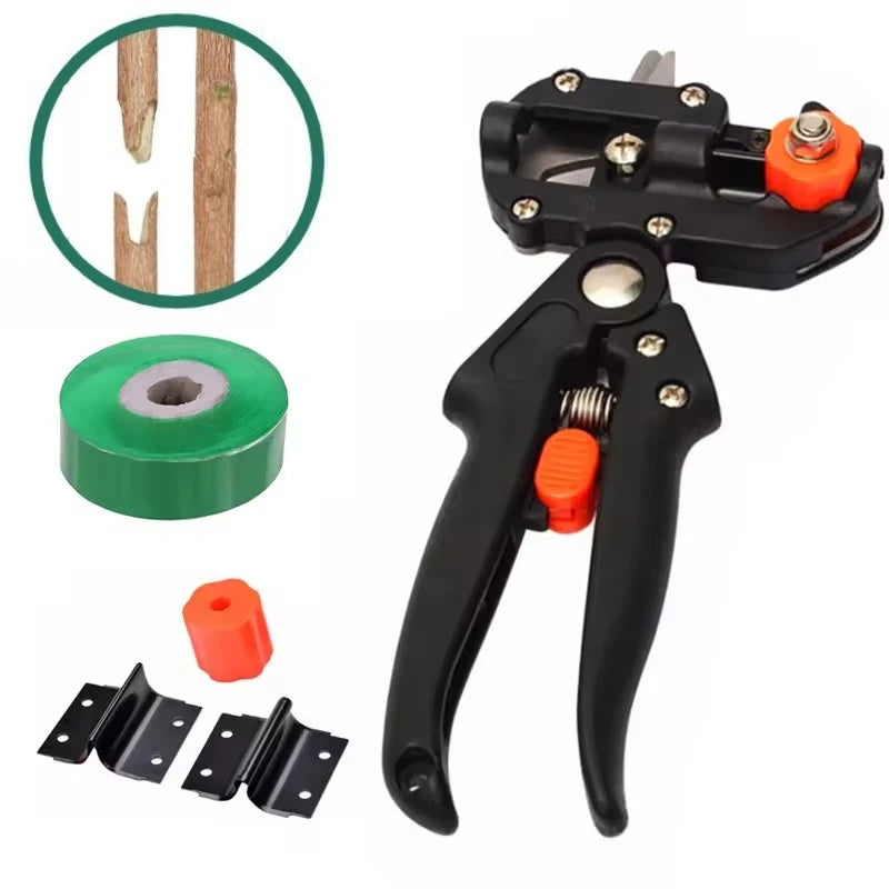 1Pcs Garden Tools Chopper Fruit Tree Pruning Shears Scissor Grafting Tool With 2 Blades Pruner Tree Cutting Tools Grafting Tape