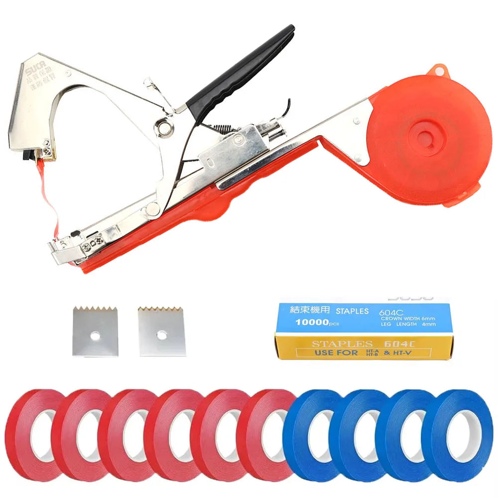 SI FANG Plant Tying Machine for Garden - Vegetable & Fruit Stabilizer Tool for Grape Tomato Cucumber Pepper Flower