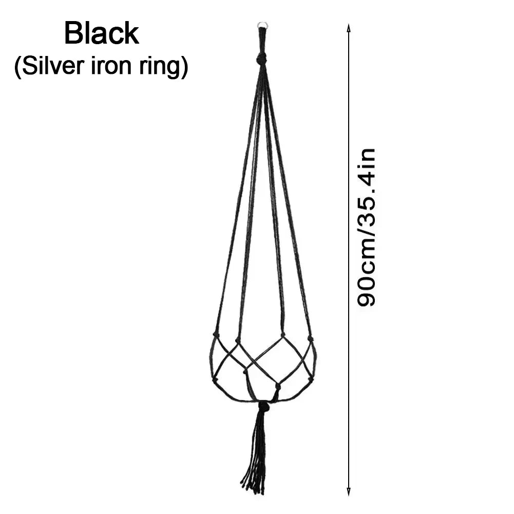 Hanging Flower Pot Net Planters for Hanging，Woven Plant Holder for Gardening, Planter Hanger Rack