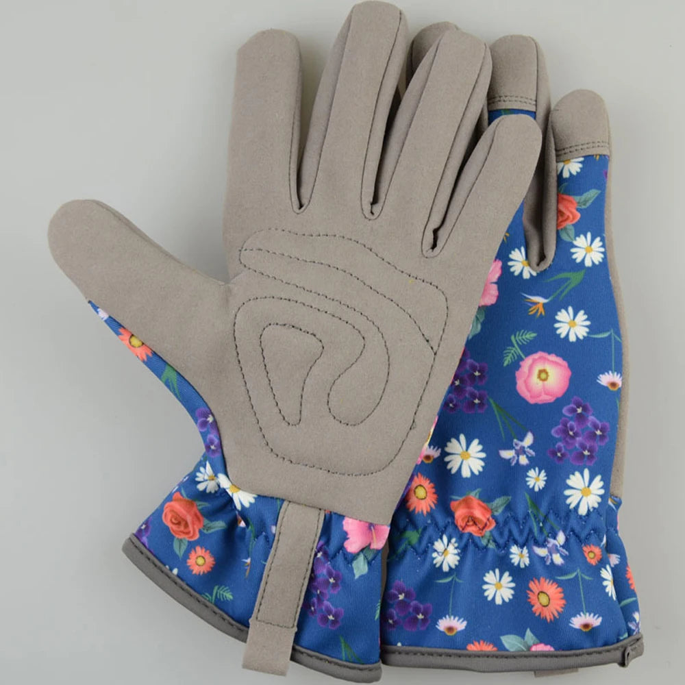 Gardening Gloves for Women Breathable Microfiber Garden Gloves Thorn-Proof Working Gloves for Pruning, Weeding, Planting