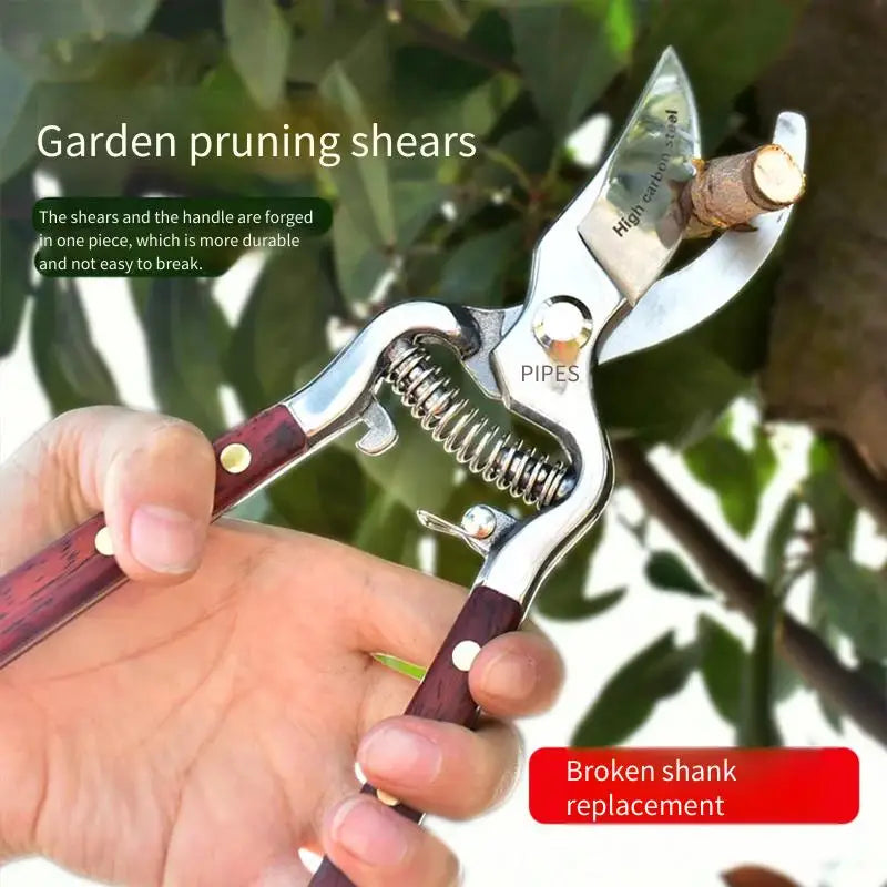 Professional Pruning Shears - All-Purpose Garden Scissors for Thick Branches, Fruit Trees & Floral Trimming