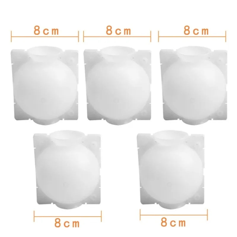 5pcs Breeding plant root pot  Garden plant rooting ball Grafting rooting box Grafting breeding seedling balls Garden supplies